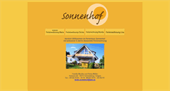 Desktop Screenshot of ferien-sonnenhof.de