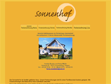 Tablet Screenshot of ferien-sonnenhof.de